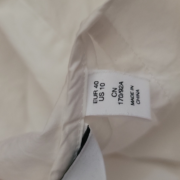 & other stories white peplum blouse & puff sleeves - Picture 7 of 7